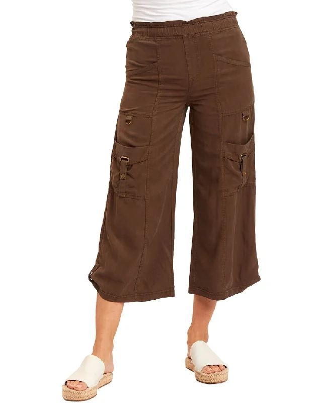 Tight trousers for women with pockets and slim silhouette for practical fashion -XCVI Sumas Culotte