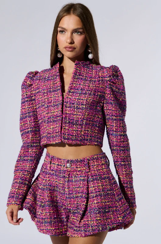 Blazers for colder climates layer well -EFFIE TWEED BLAZER