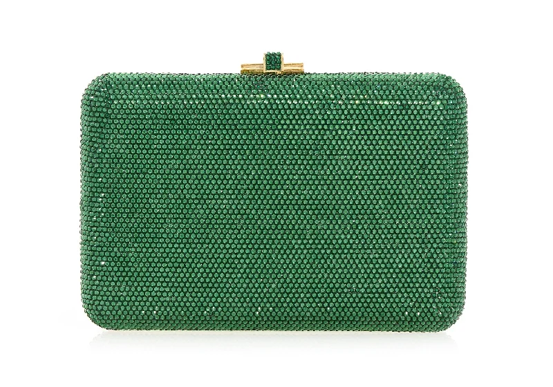 Handle bags with soft leather for luxury -Slim Slide Green