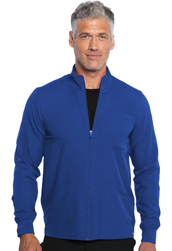 Men's Zip Front Jacket By Medcouture  XXS-3XL  / Royal