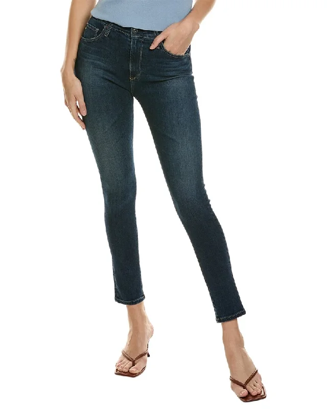 Formal tight trousers for women with sharp crease and sophisticated tailoring -AG Jeans Farrah Statford High-Rise Skinny Ankle Jean