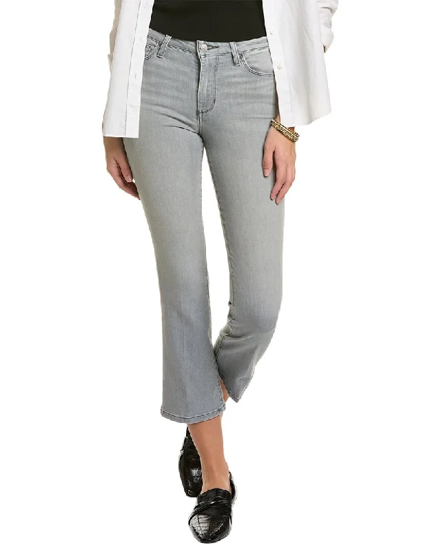 Bold patterned tight trousers for women with geometric or floral prints for unique look -JOE'S Jeans Mid-Rise Mirabella Crop Bootcut Jean