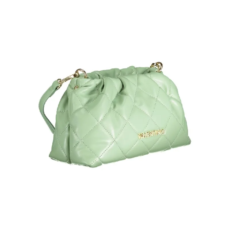 Vegan leather handle bags for eco-friendly chic -Valentino Bags Green Polyethylene Women's Handbag