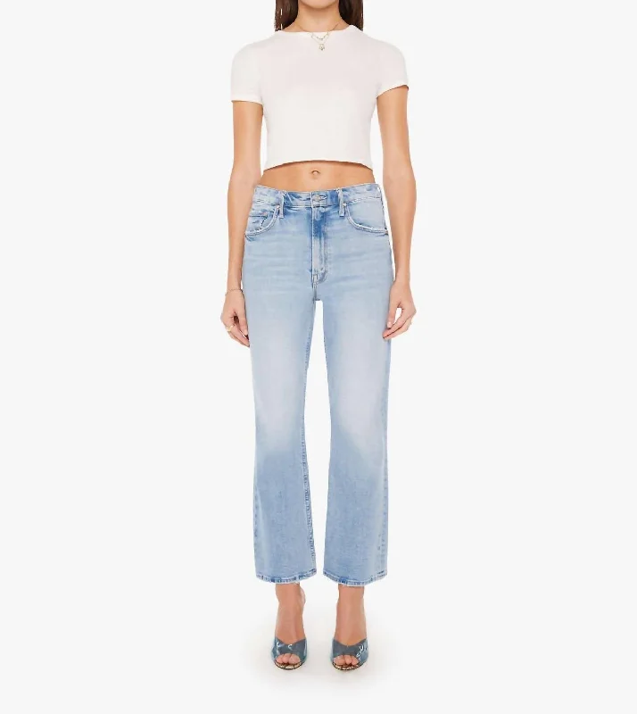 Tight trousers for women with belt loops and classic design for versatile look -The Scooter Ankle Jean In Don't Be A Square