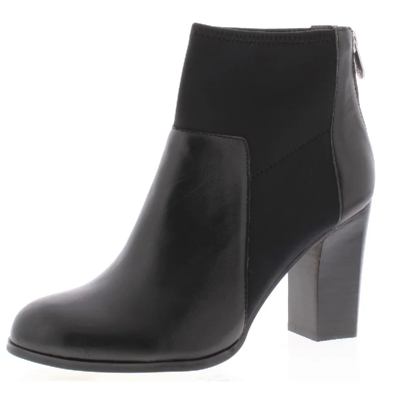 Mini Dresses for Youthful Look -Adrienne Vittadini Womens Ratti Leather Ankle Dress Boots