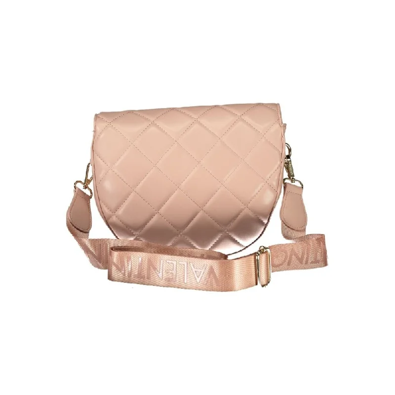 Handle bags with spacious interiors for storage -Valentino Bags Pink Polyethylene Women's Handbag