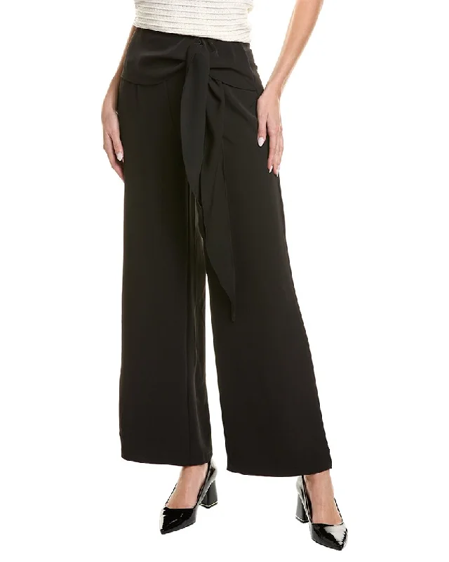 High-rise tight trousers for women with pleated front and classic look -Gracia Flowing Waist Pant