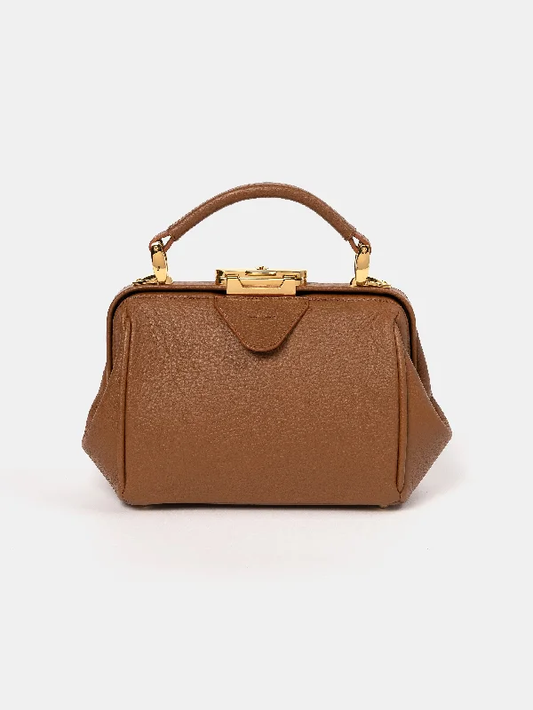 Handle bags with padded handles for comfort -The Mini Sophie - Havana Calf Grain