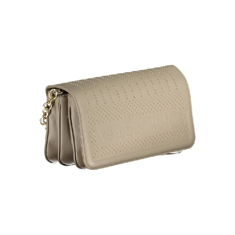 Handle bags with soft velvet for luxury -Valentino Bags Beige Polyethylene Women's Handbag