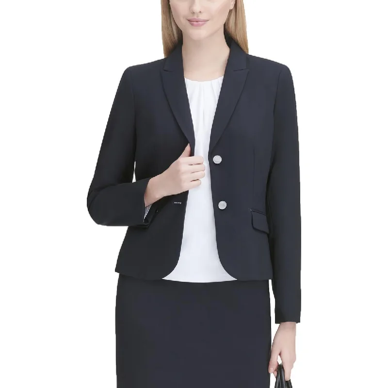 Blazers in sage green feel calm -Calvin Klein Womens Notch Collar Suit Separate Two-Button Blazer