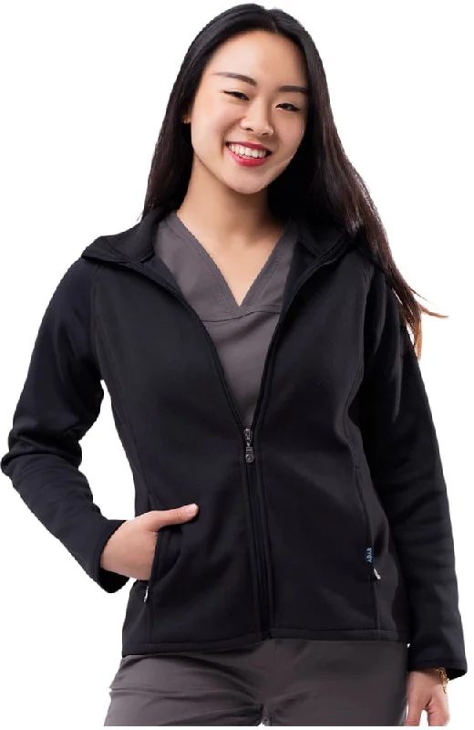 Performance Full Zip Bonded Fleece Jacket by Adar XXS-3XL / Black