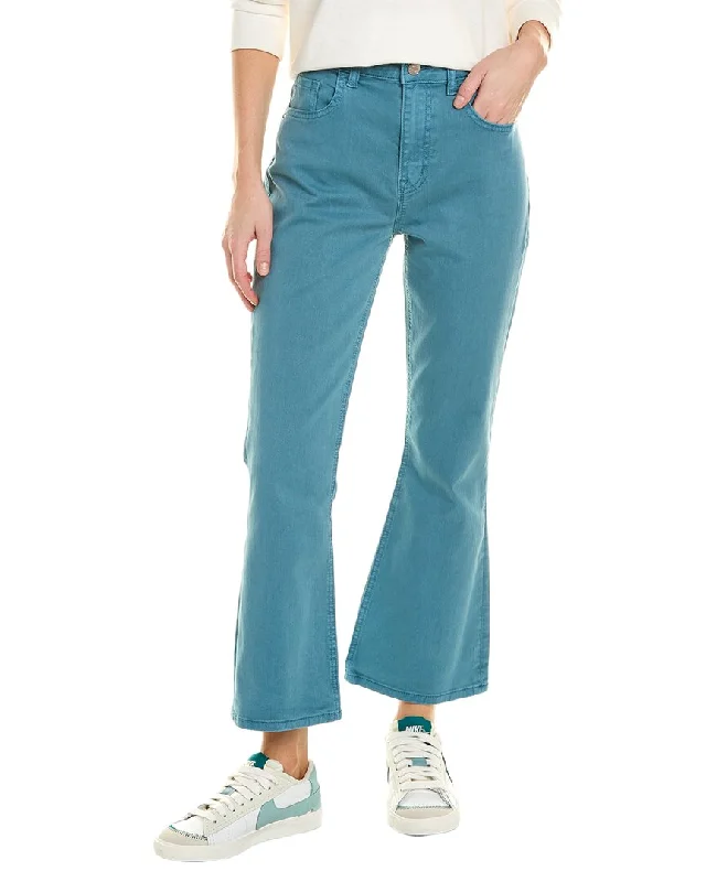 Color-block tight trousers for women with bold contrasts and modern flair -Current/Elliott The Boulevard Storm Bootcut Jean