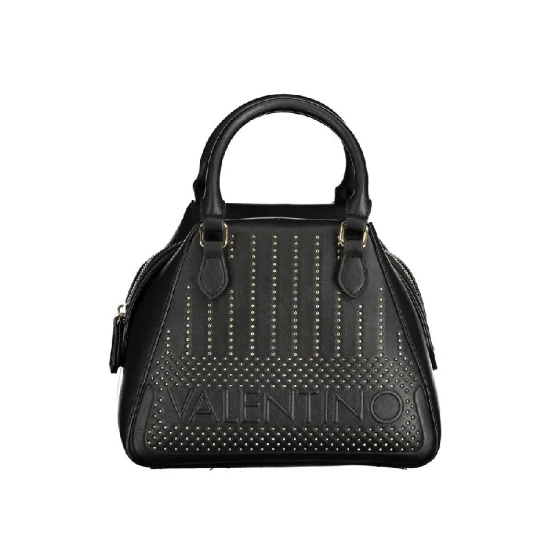 Handle bags with sleek silhouettes for fashion -Valentino Bags Black Polyethylene Women's Handbag