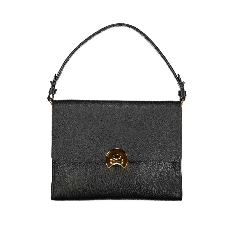 Handle bags with thick handles for support -Coccinelle Black Leather Women's Handbag