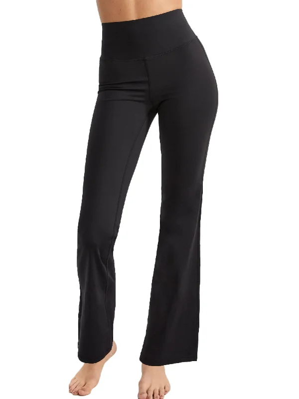 Smart casual tight trousers for women with cuffed ankle and tailored design -Bare Women's Flair High-Waist Leggings