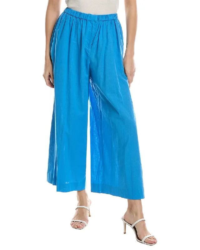 Skinny tight trousers for men with fade-resistant fabric for long-lasting wear -Jason Wu Wide Leg Linen-Blend Culotte