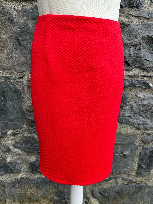 Green Dresses for Nature -Red pencil skirt  uk 8-10