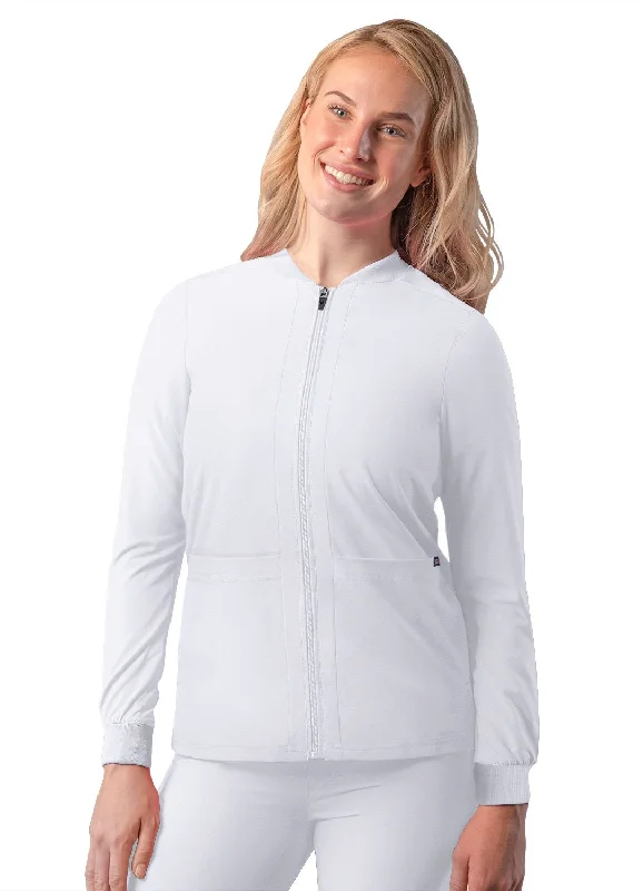 Addition Women's Bomber Zipped Jacket by Adar XXS-3XL / WHITE