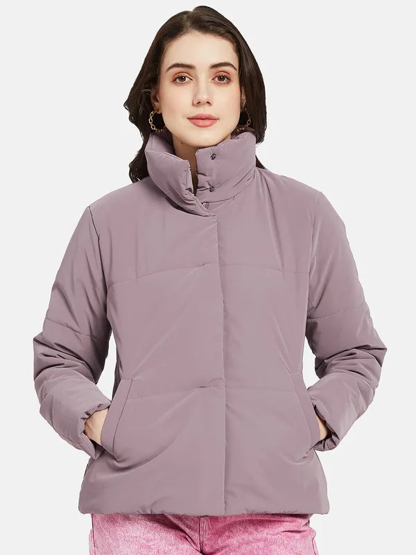 Mettle Women Purple Padded Jacket