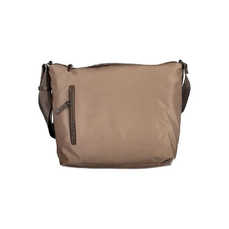 Handle bags with neutral tones for versatility -Mandarina Duck Brown Nylon Women's Handbag