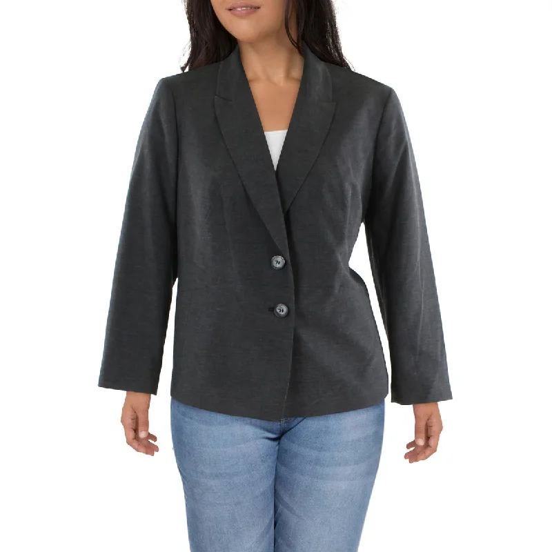 Blazers featuring micro patterns stay subtle -Le Suit Womens Plus Woven Fitted Two-Button Blazer