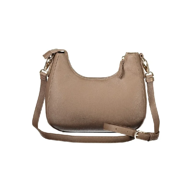 Handle bags with padded straps for comfort -Valentino Bags Brown Polyethylene Women's Handbag