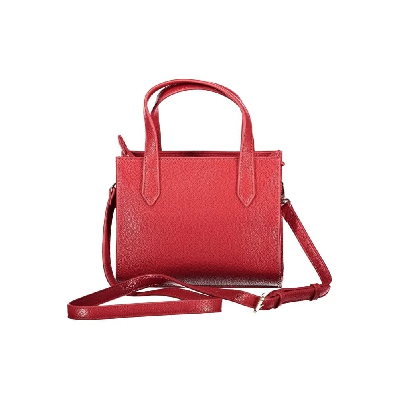 Handle bags with bold stripes for trendiness -Valentino Bags Red Polyethylene Women's Handbag