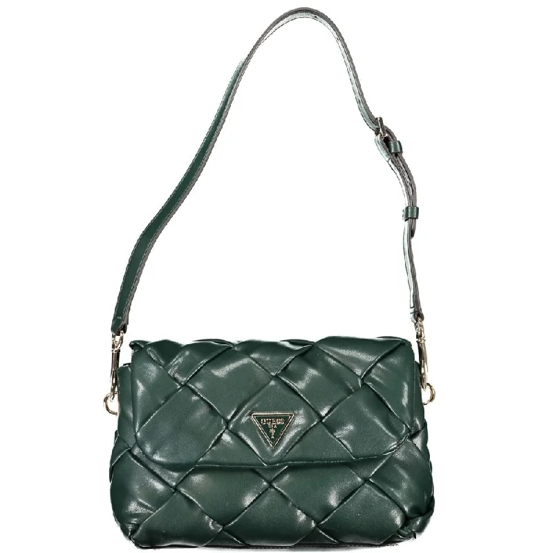 Handle bags with bright accents for pop -Guess Jeans Green Polyethylene Women's Handbag