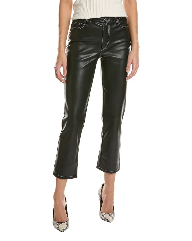 Sleek tight trousers for men with black color and slim, sharp cut -STAUD Cropped Elliot Pant