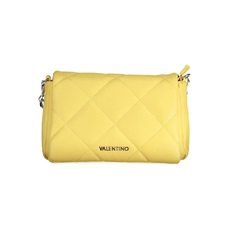 Handle bags with side pockets for organization -Valentino Bags Yellow Polyethylene Women's Handbag