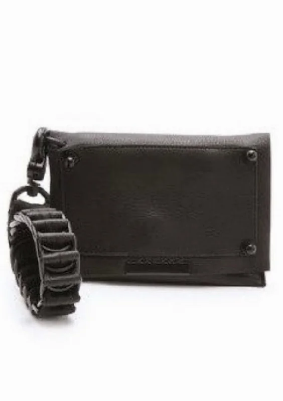 Handle bags with sleek zippers for closure -Phone case clutch