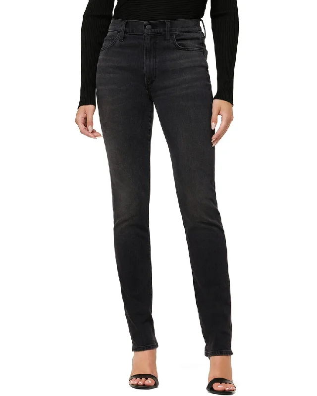 Tapered tight trousers for women with ankle-length fit and minimalist style -JOE'S Jeans The Runway Luna Billow Straight Leg Jean