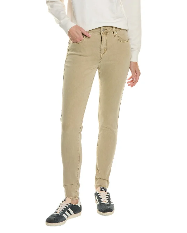 Tight trousers for women with belt loops and classic design for versatile look -OAT New York Almond Skinny Jean