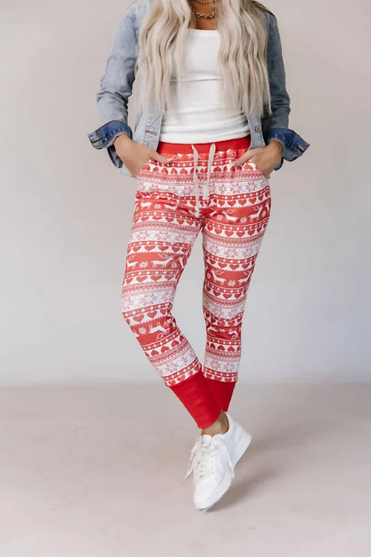 Skinny fit tight trousers for women with minimalistic design for clean look -New And Improved Jogger In Reindeer Games