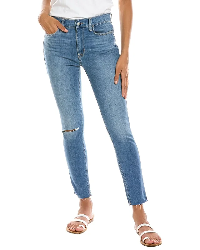 High-waisted tight trousers for women with elastic waistband for added comfort -HUDSON Jeans Blair Stallion High-Rise Super Skinny Ankle Jean