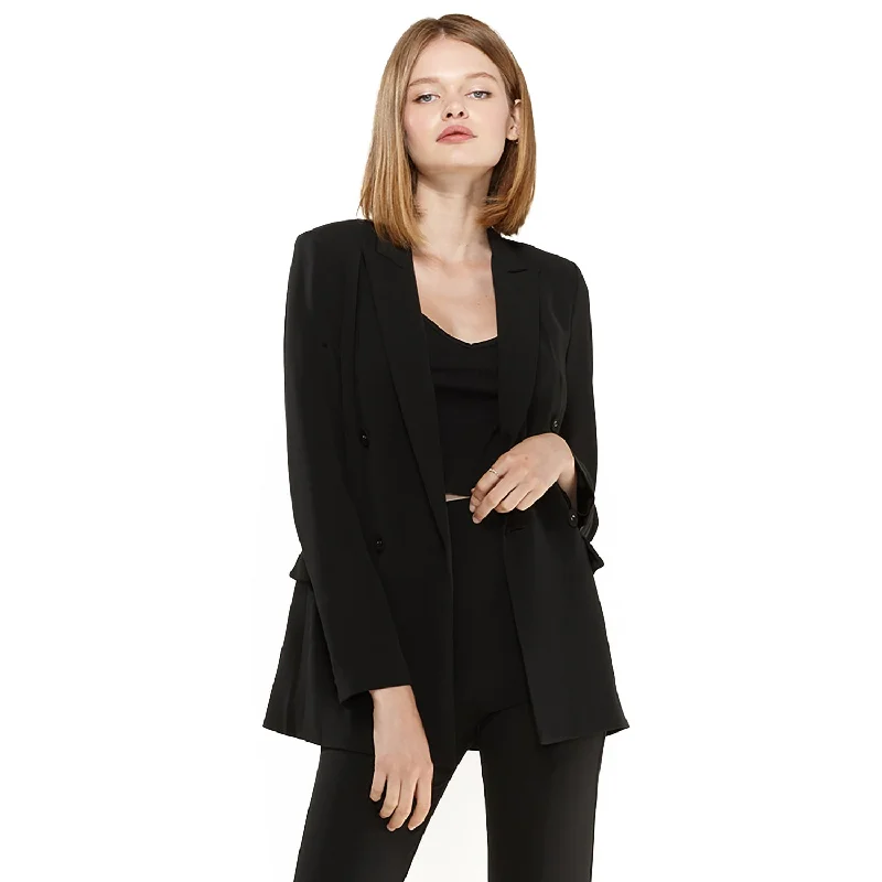 Blazers with classic fits never go out -Women's Double Breasted Blazer In Black