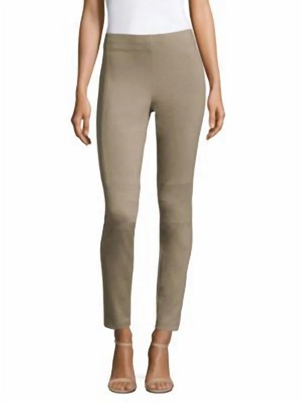 Tight trousers for women with elastic waistband for comfortable all-day wear -Tahari Oleander Pant In Light Horizon