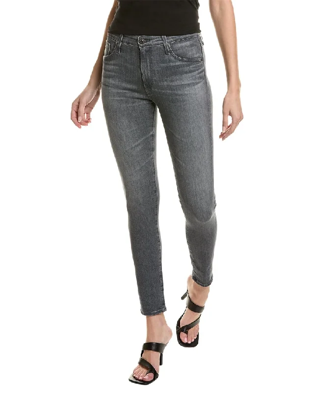 Boho-inspired tight trousers for women with earthy tones and relaxed fit -AG Jeans Farrah Metro High-Rise Skinny Ankle Jean