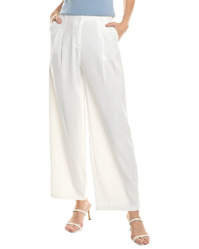 High-rise tight trousers for women with pleated front and classic look -Avantlook High Waist Pant