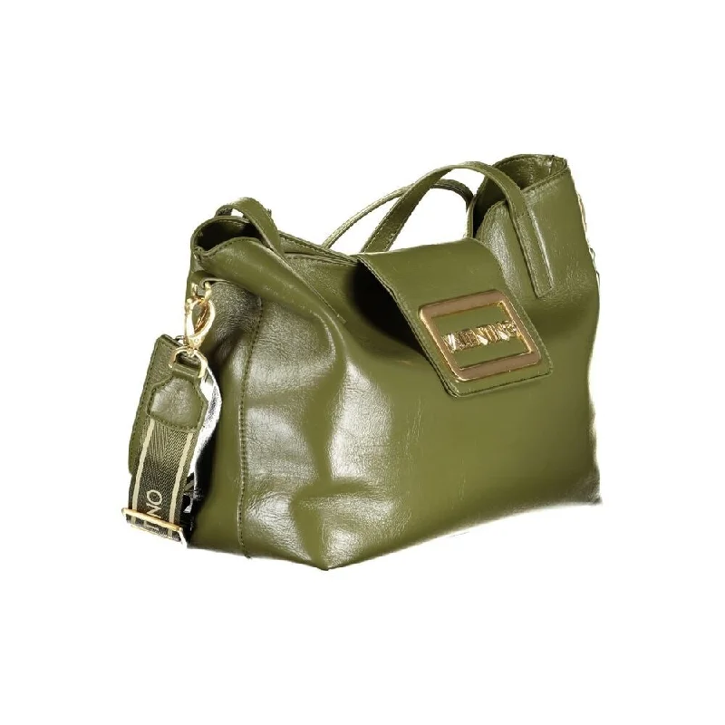 Handle bags with inner compartments for essentials -Valentino Bags Green Polyethylene Women's Handbag