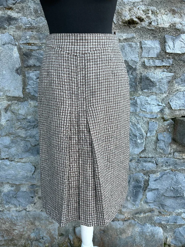 Graduation Dresses for Milestone -80s brown houndstooth skirt uk 8-10