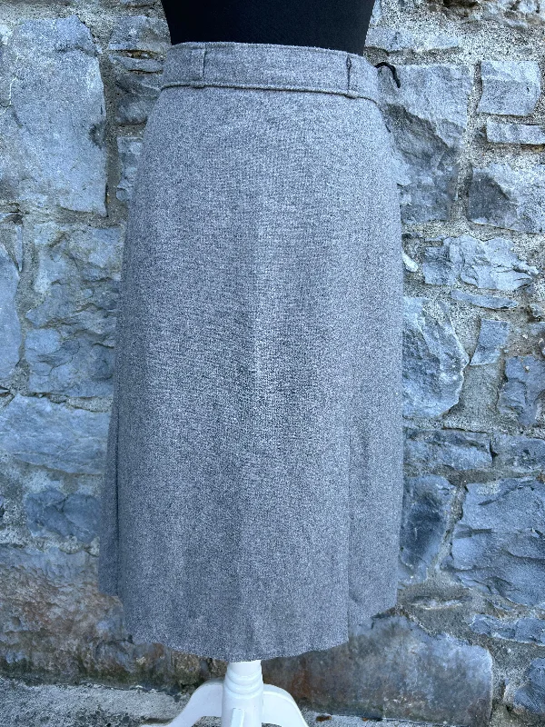 Party Dresses for Celebration -80s grey woolly skirt uk 8