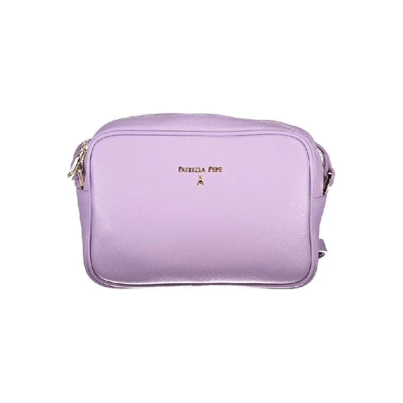 Cotton handle bags for lightweight casual wear -Patrizia Pepe Purple Polyethylene Women's Handbag