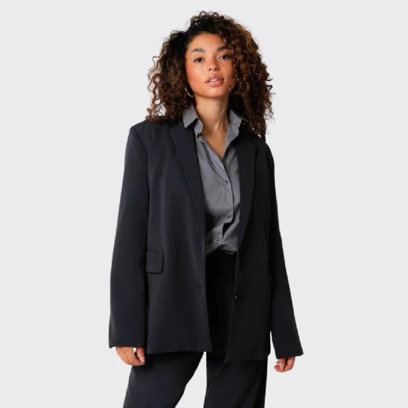 Blazers in forest green feel earthy -Eisa Blazer (Dark Grey)