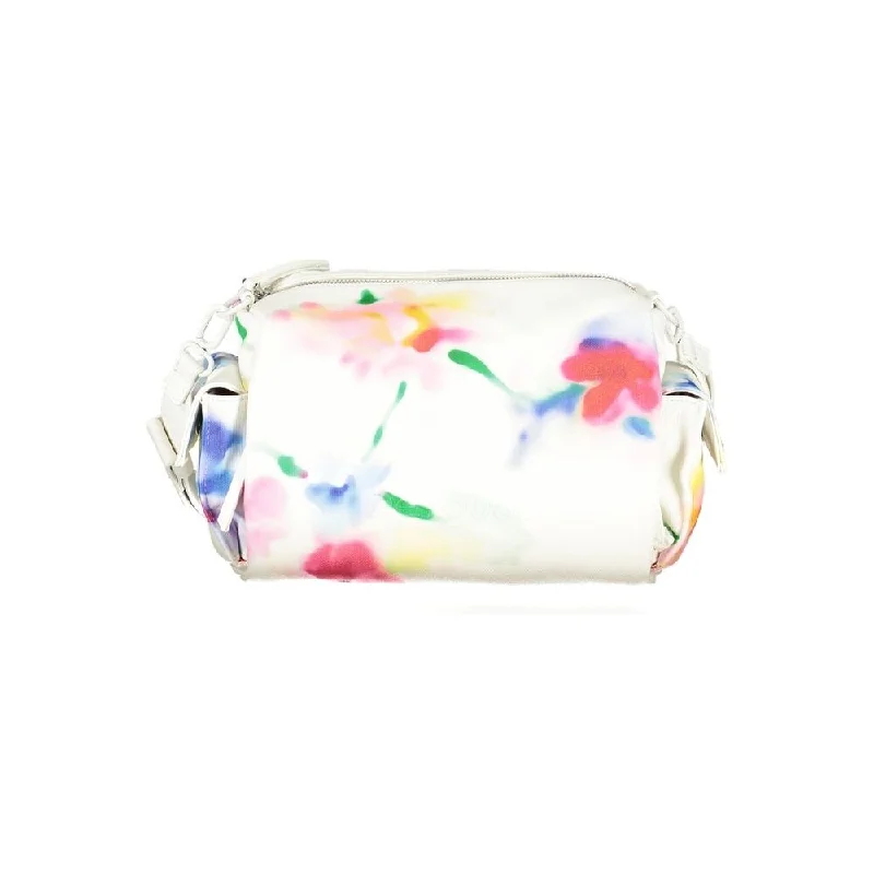 Handle bags with geometric patterns for modernity -Desigual White Polyethylene Women's Handbag