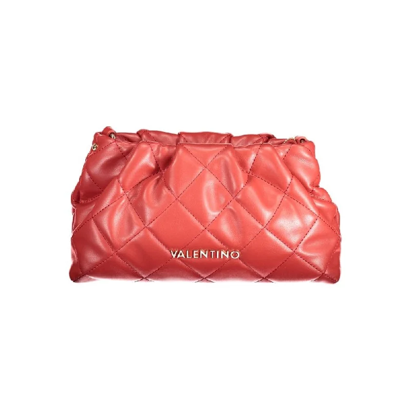 Handle bags with sturdy bases for stability -Valentino Bags Red Polyethylene Women's Handbag