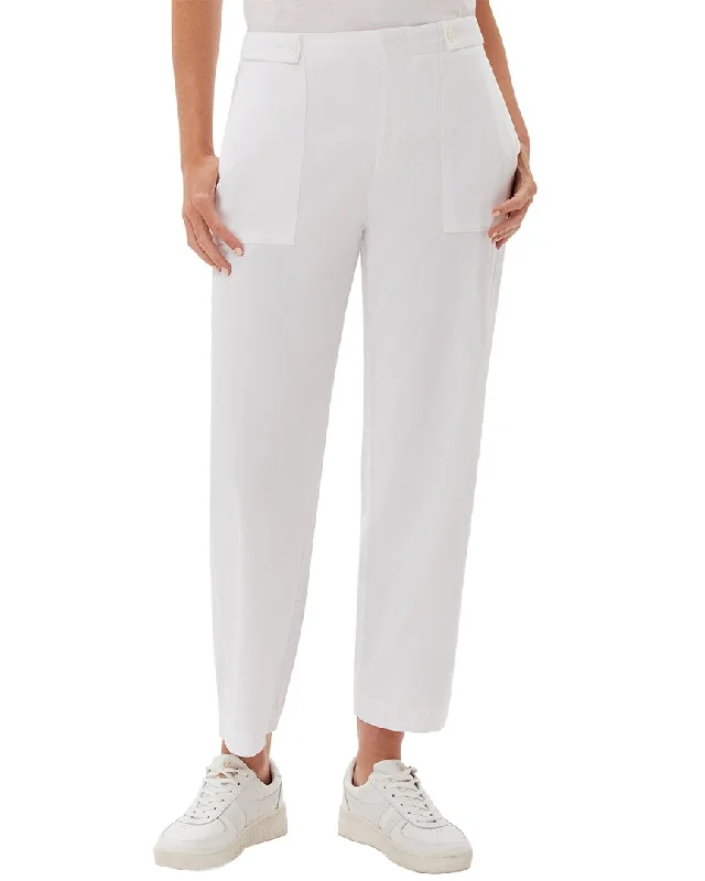 Skinny tight trousers for women with ankle-length and flattering cut -ecru Elliot Clean Utility Pant