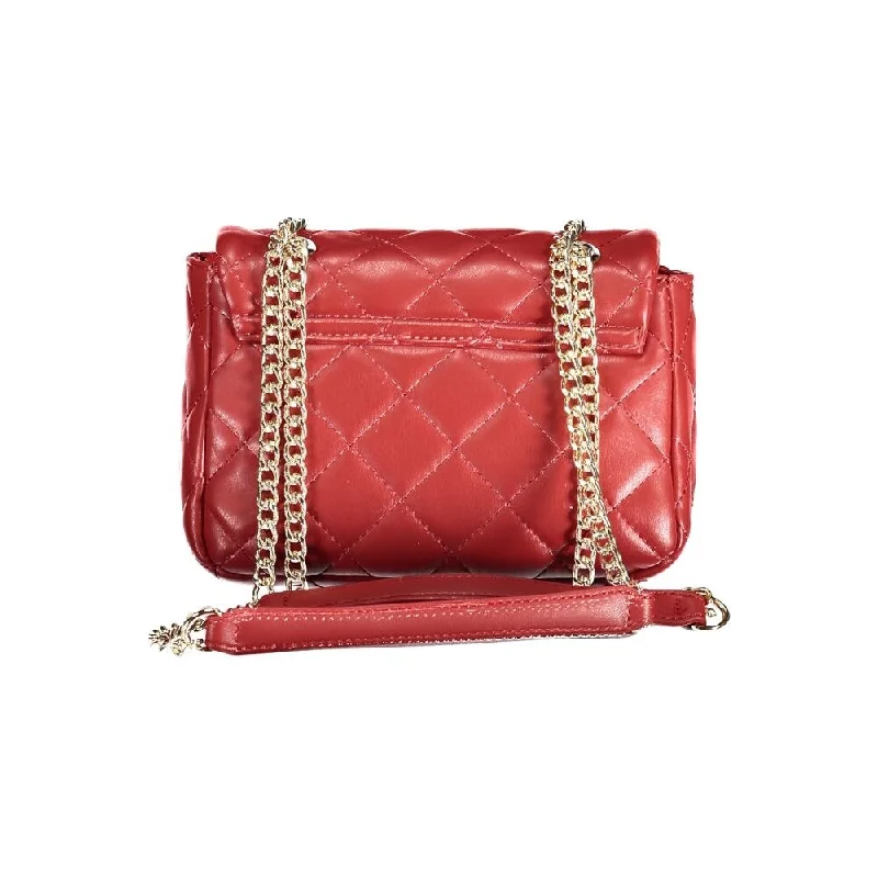 Handle bags with structured shapes for class -Valentino Bags Red Polyethylene Women's Handbag