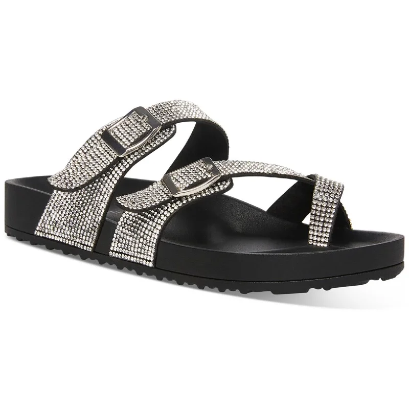 Maximalist Dresses for Bling -Madden Girl Womens Twila Slip On Dressy Slide Sandals