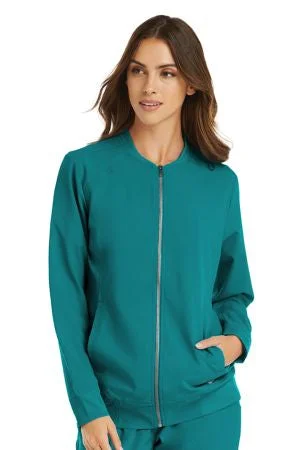 Womens Warm-up Zip Jacket by Maevn XS-3XL Teal